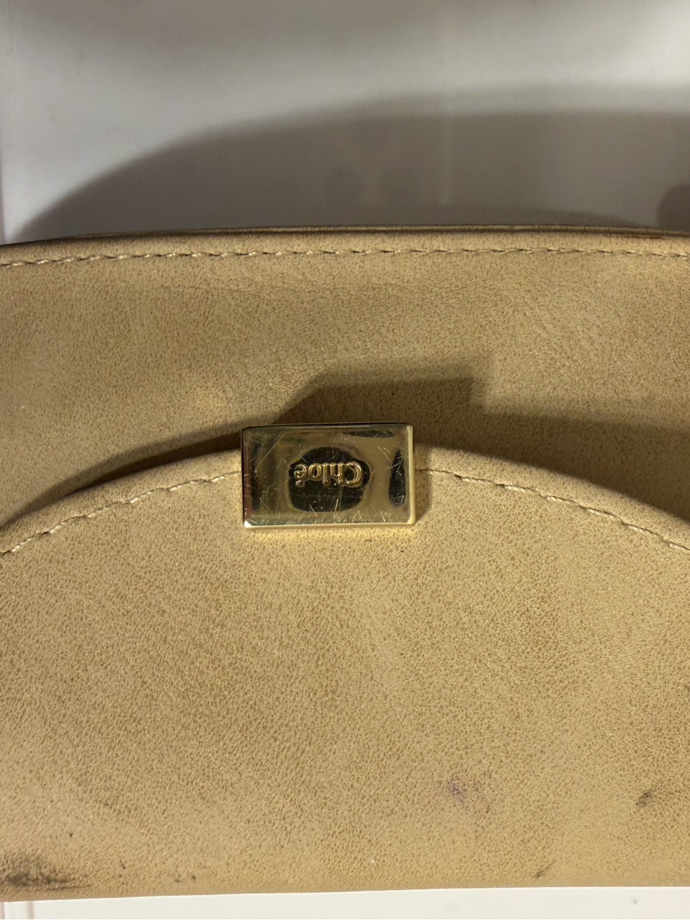 Chloe Round Oversized Sunglasses in Gold, case and cloth included - Picture 4 of 6
